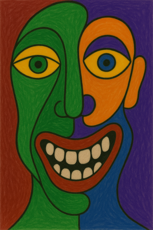 Green Guy Study Series — Mixed Emotions: Caution