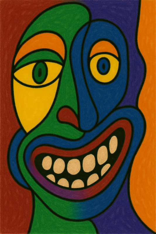 Green Guy Study Series — Mixed Emotions: Agitated